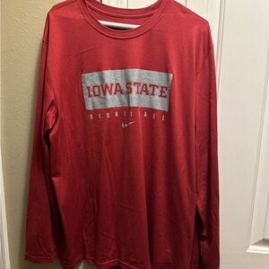 Nike Iowa State Basketball Red Long Sleeve Shirt